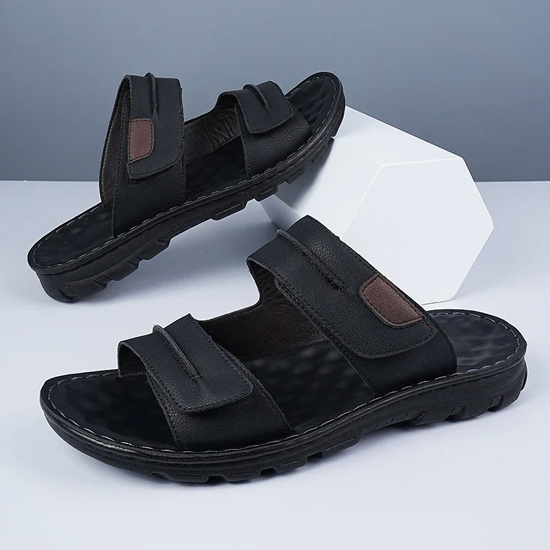 Elegant Leather Men's Sandals