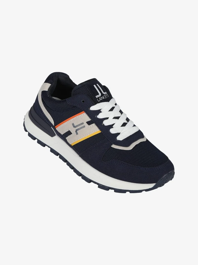 Sneakers da uomo stringate - blu scuro