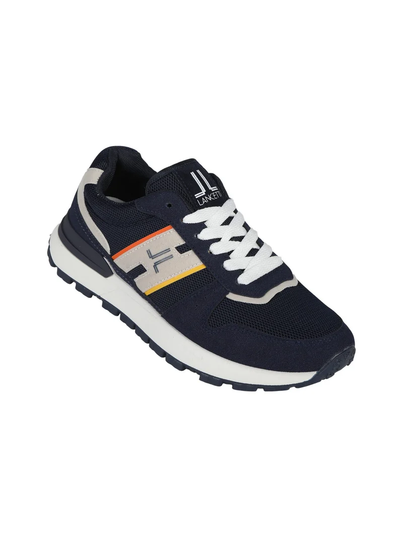 Sneakers da uomo stringate - blu scuro