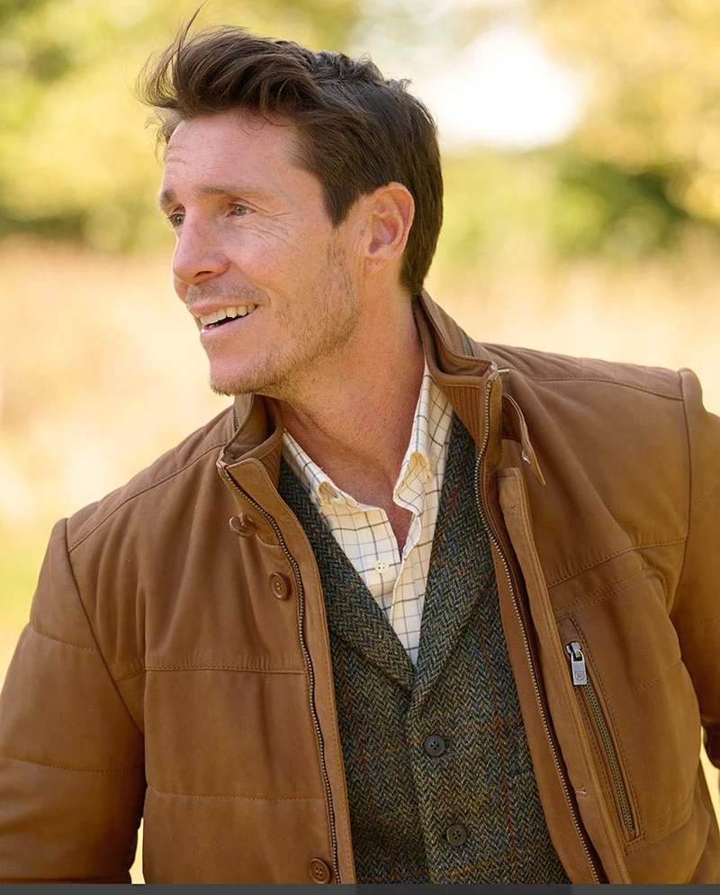 Herren Lederjacke "Goodfield" aus Lammnubuk
