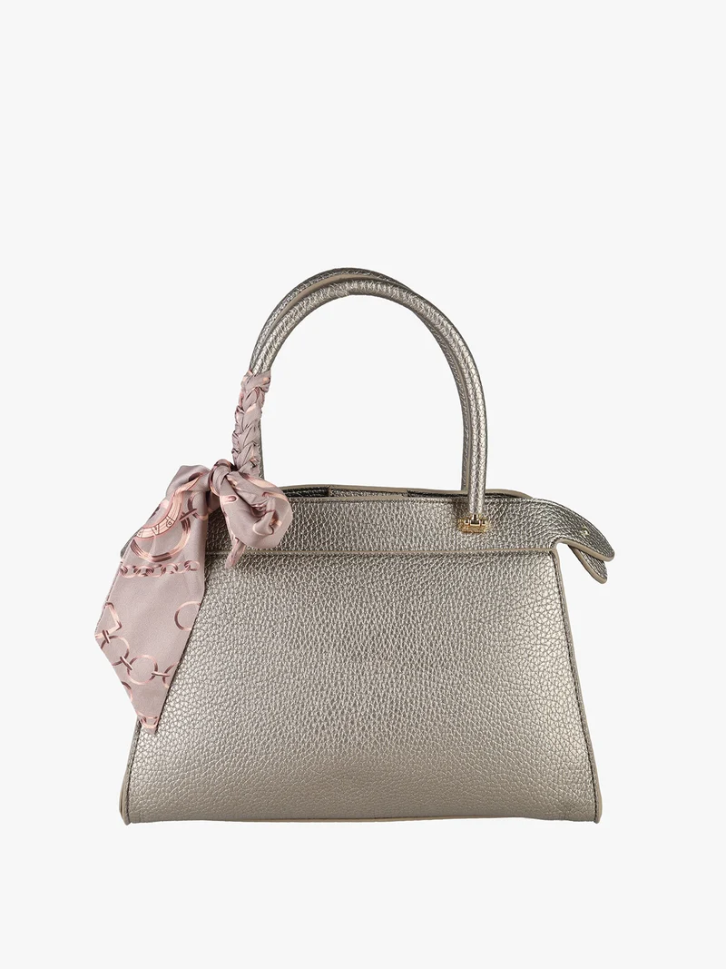 Borsa donna mini tote con doppi manici - taupe