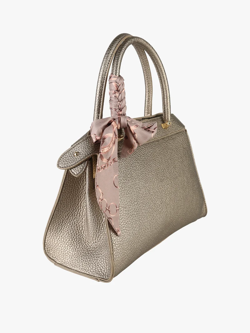Borsa donna mini tote con doppi manici - taupe