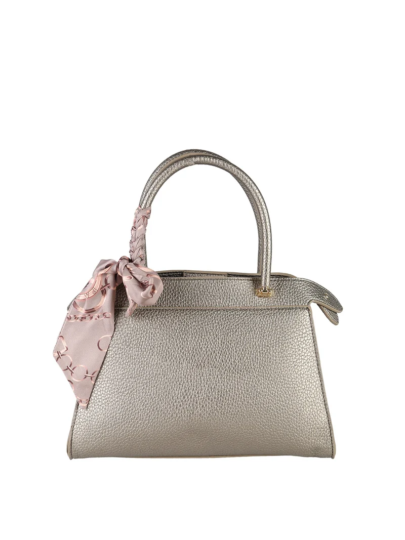 Borsa donna mini tote con doppi manici - taupe