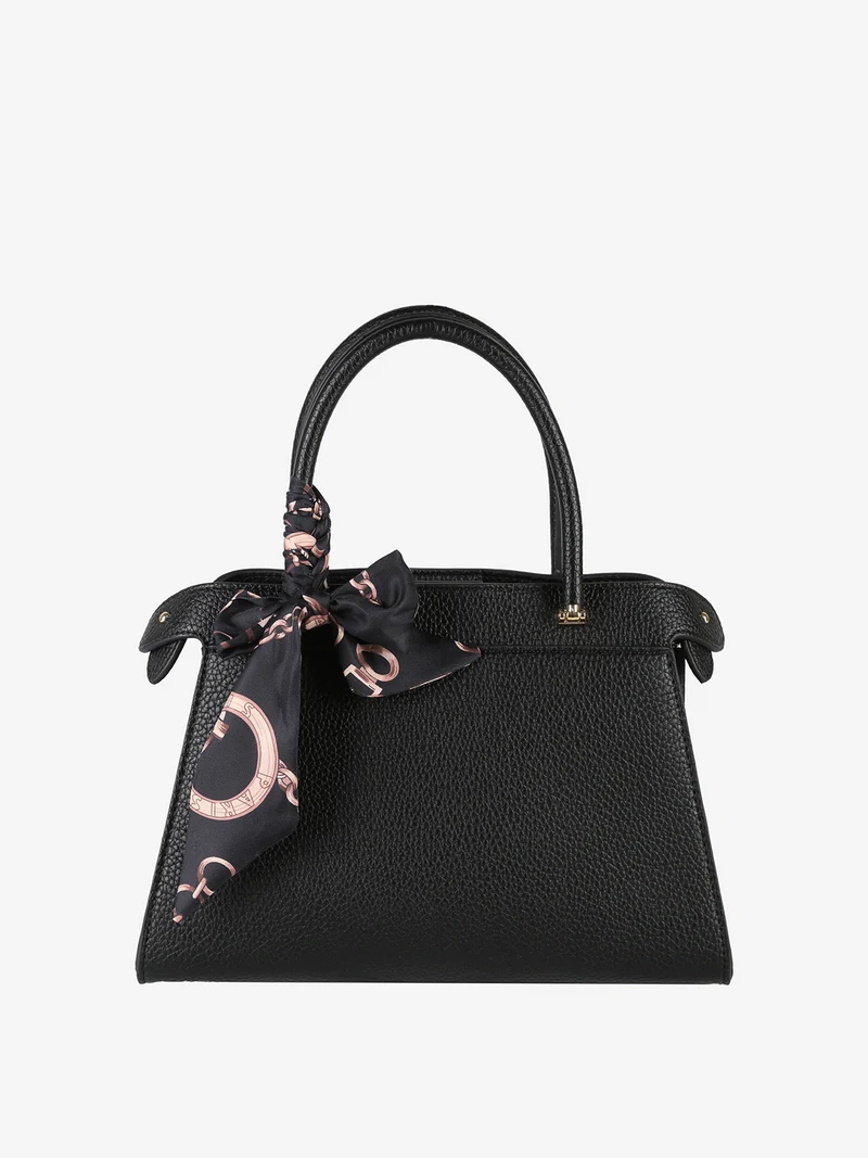 Borsa donna mini tote con doppi manici - nero
