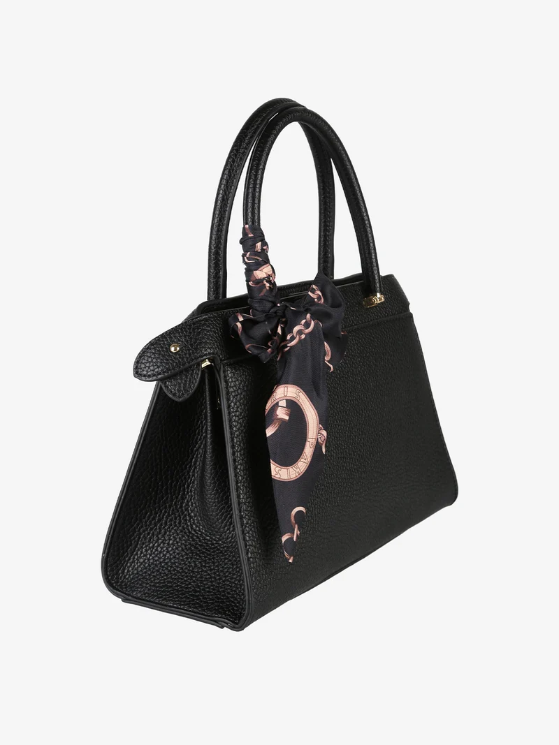Borsa donna mini tote con doppi manici - nero