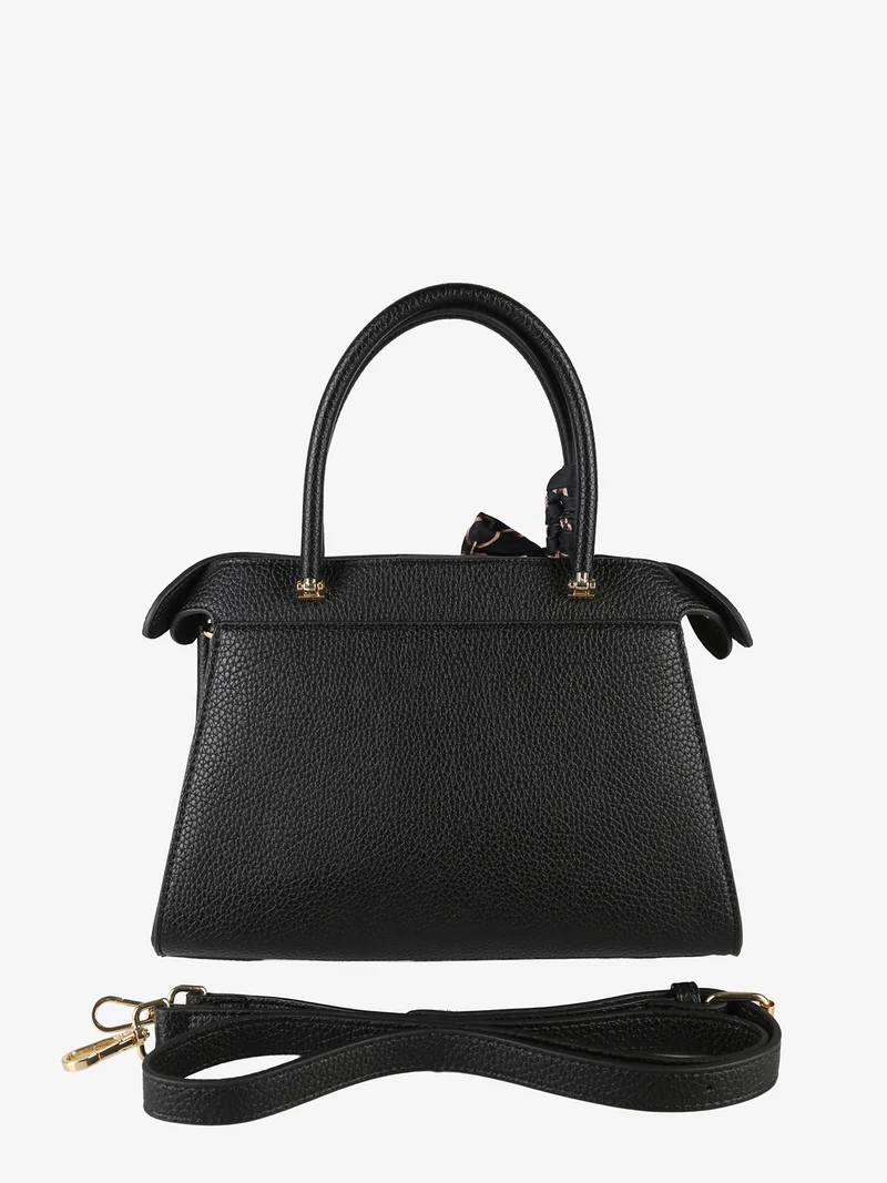 Borsa donna mini tote con doppi manici - nero
