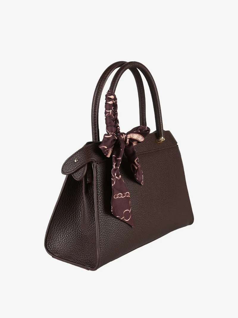 Borsa donna mini tote con doppi manici - moro