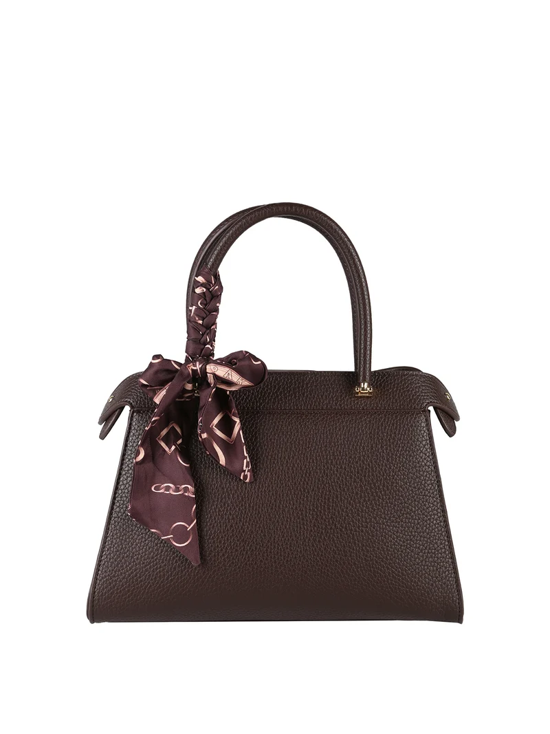 Borsa donna mini tote con doppi manici - moro