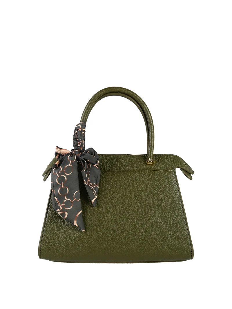 Borsa donna mini tote con doppi manici - militare