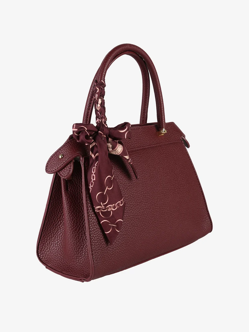 Borsa donna mini tote con doppi manici - bordeaux