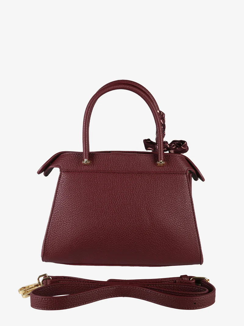 Borsa donna mini tote con doppi manici - bordeaux