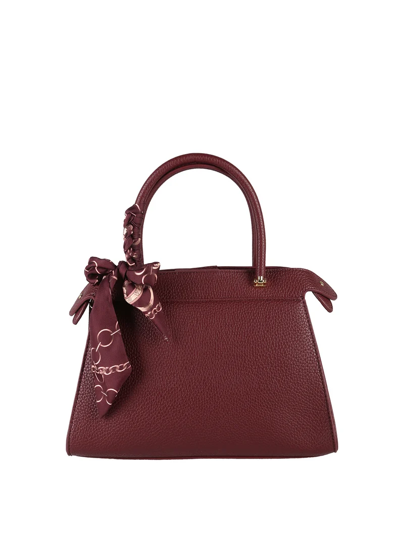 Borsa donna mini tote con doppi manici - bordeaux