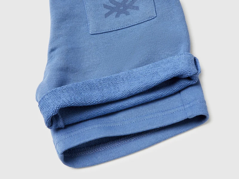 Bermuda-Shorts aus Baumwollfleece