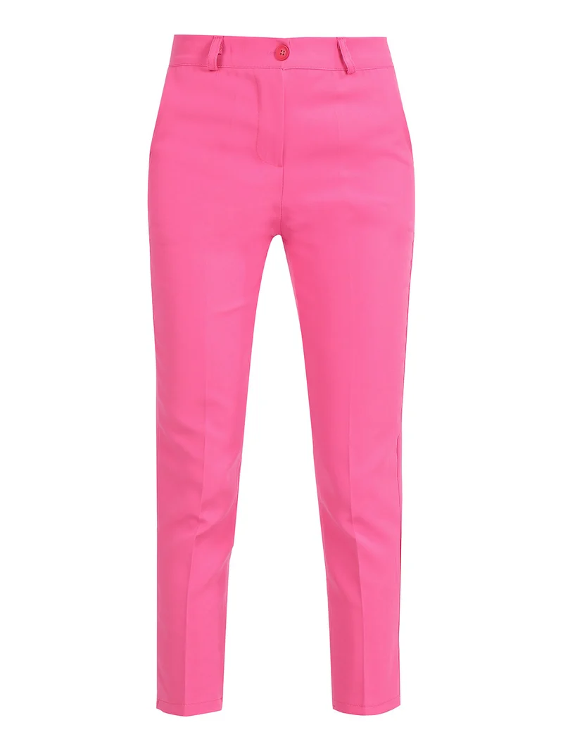 Pantaloni donna modello capri - fucsia