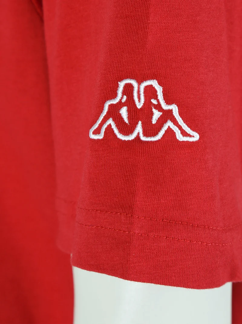 T-shirt da uomo in cotone con stampa scritta - rosso