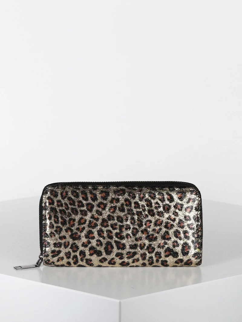 Portafoglio donna animalier - oro