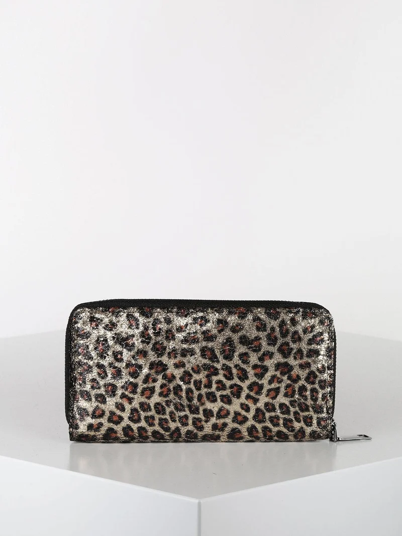Portafoglio donna animalier - oro