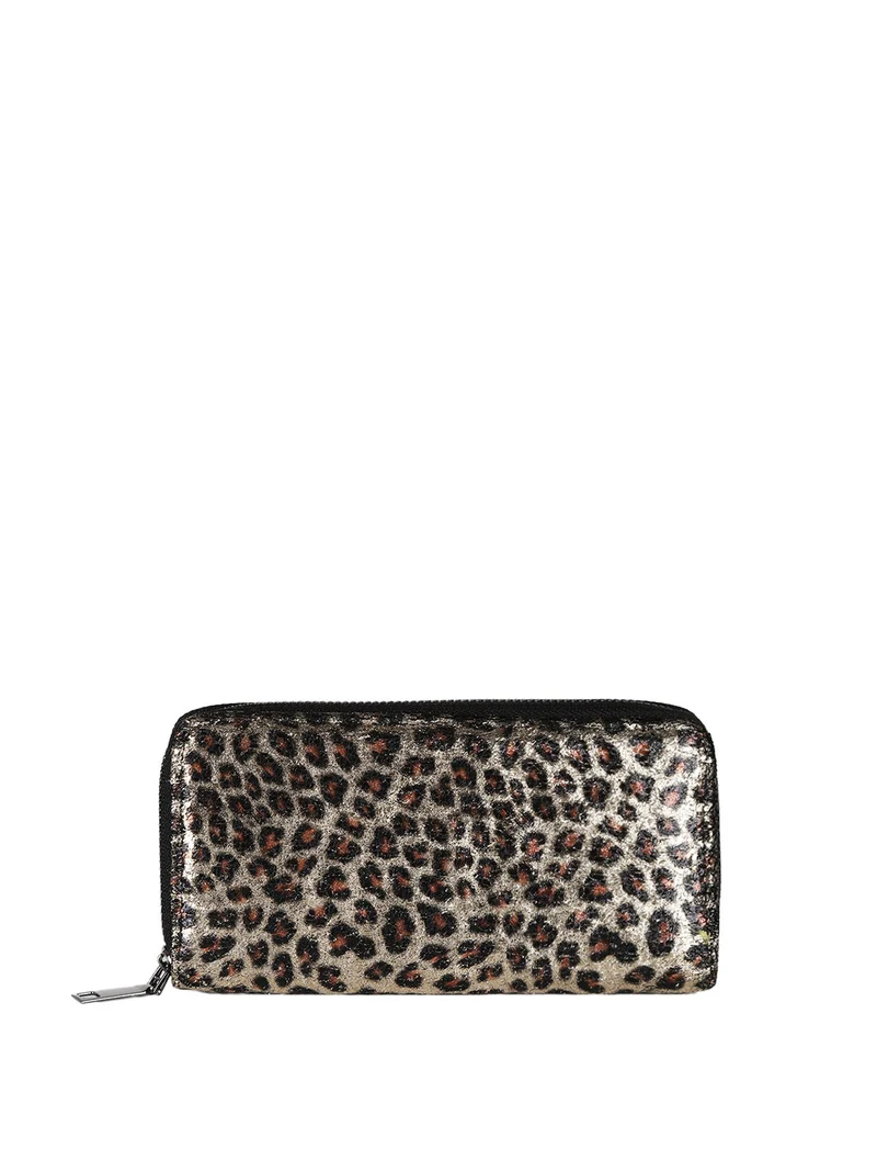 Portafoglio donna animalier - oro