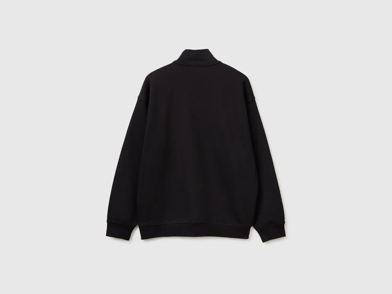 Sweatshirt mit halbem Reißverschluss