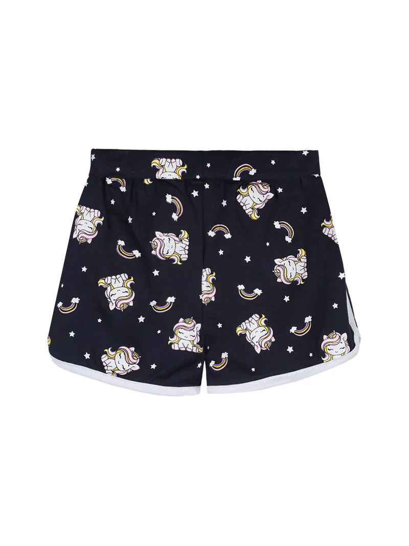 Completo corto da neonata con canotta e shorts - bianco