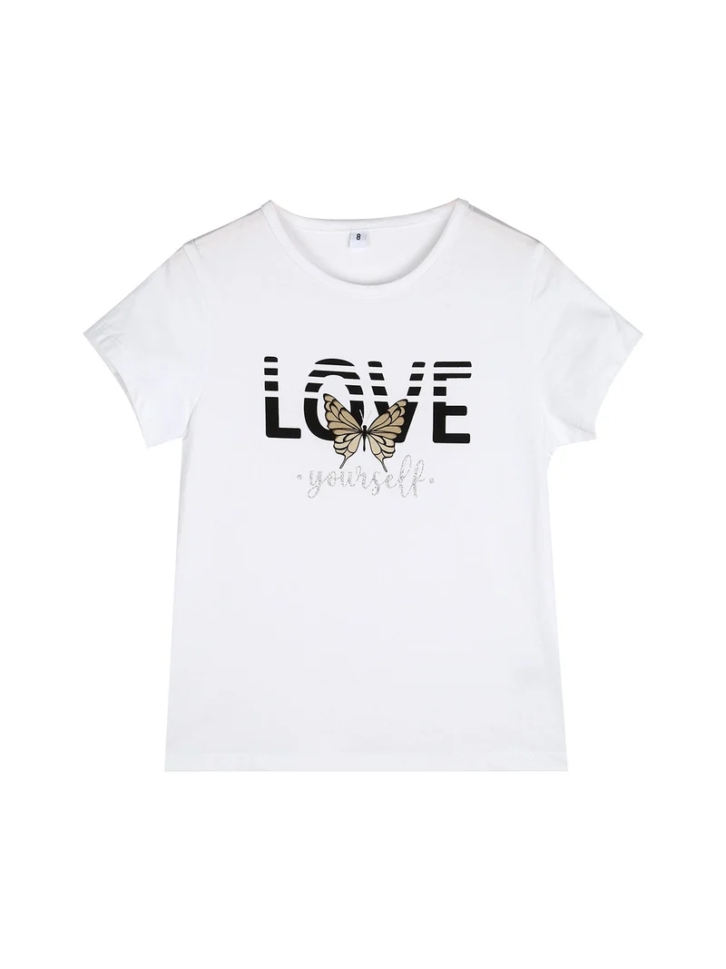 Completo tuta 3 pezzi da bambina con farfalle di strass cappuccio e zip - beige