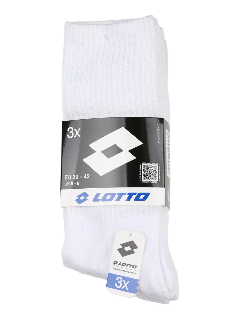 Confezione da 3 paia di calze tennis uomo - bianco