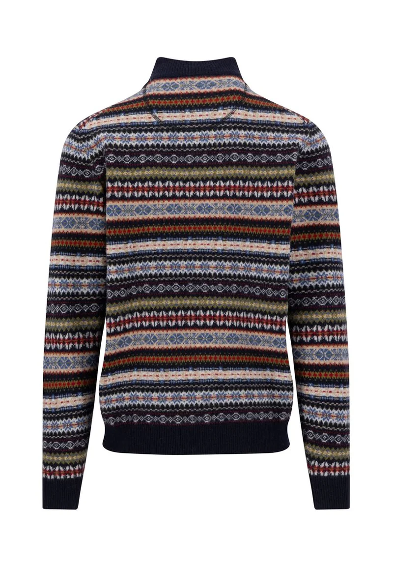 Zip Troyer, Jacquard, Lambswool*RWS