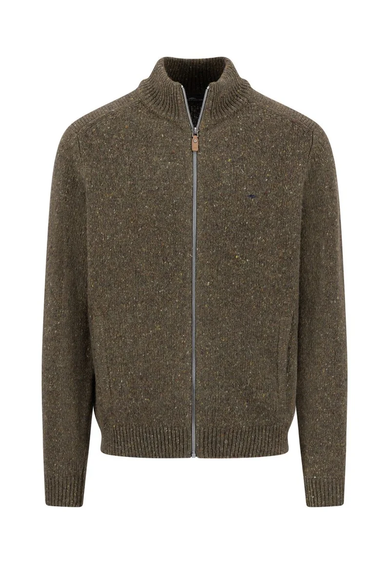 Zip Cardigan. Donegal*RWS