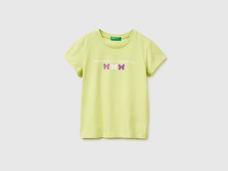 Glitzerdruck-T-Shirt