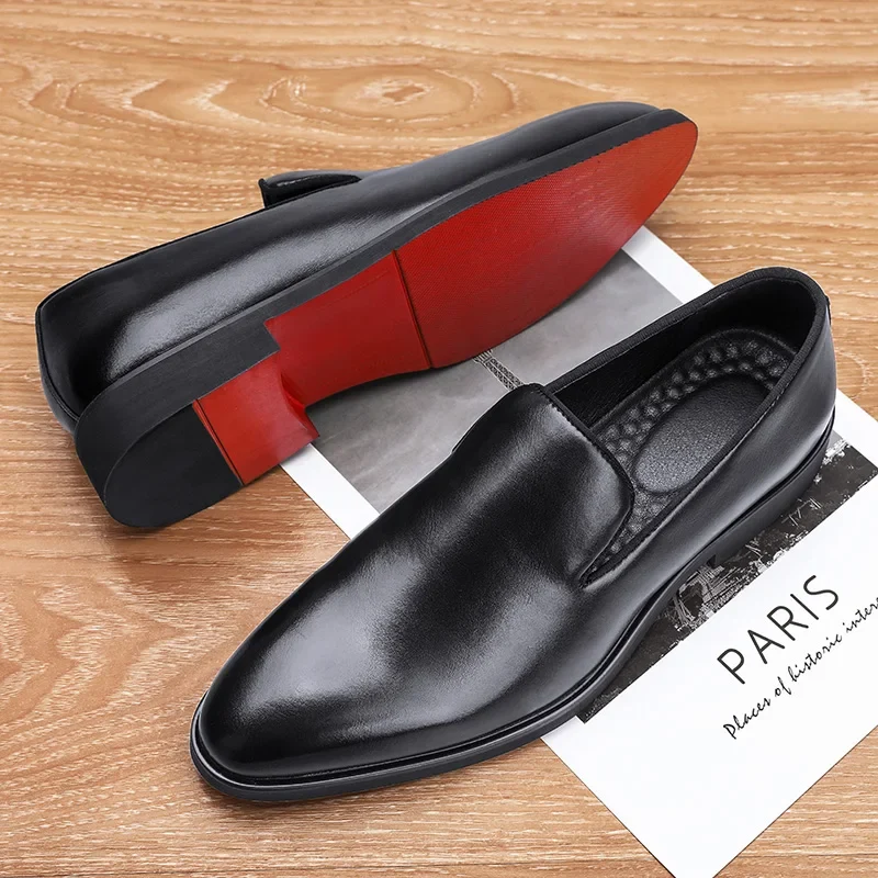 Elegant Leather Business Slip-On Shoes