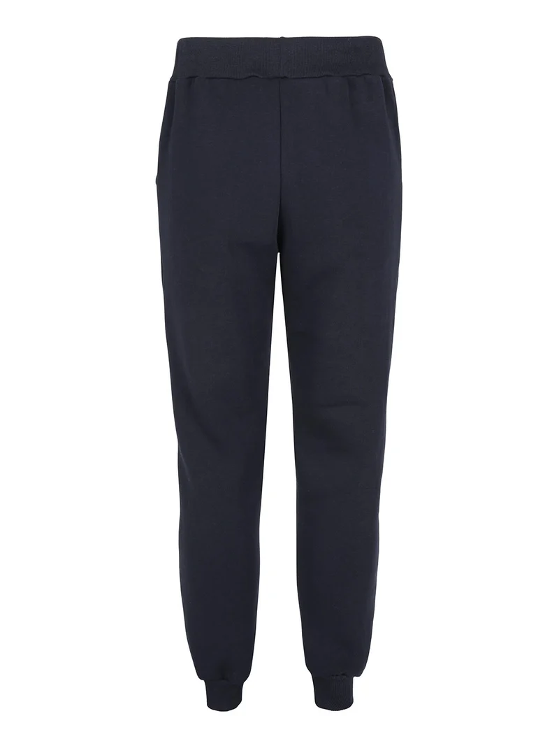 Pantaloni tuta da uomo con interno felpato - blu scuro