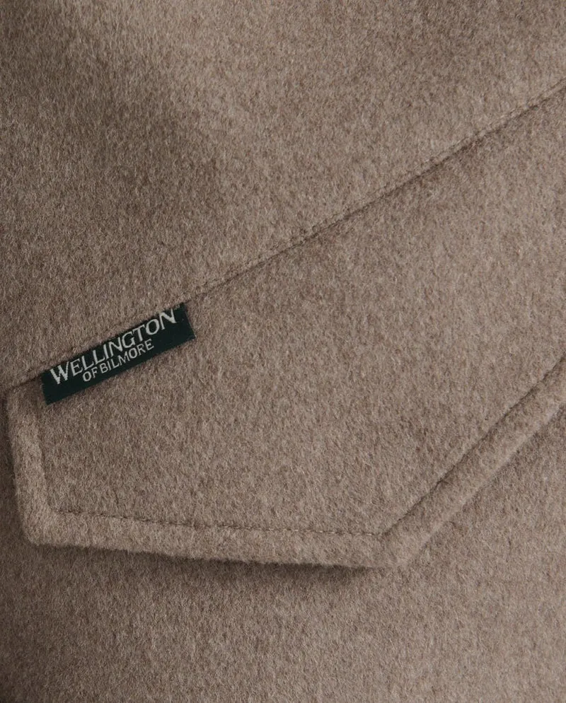 Damen-Parka "Liz Parka" aus Woll-Kaschmir-Mix in Taupe