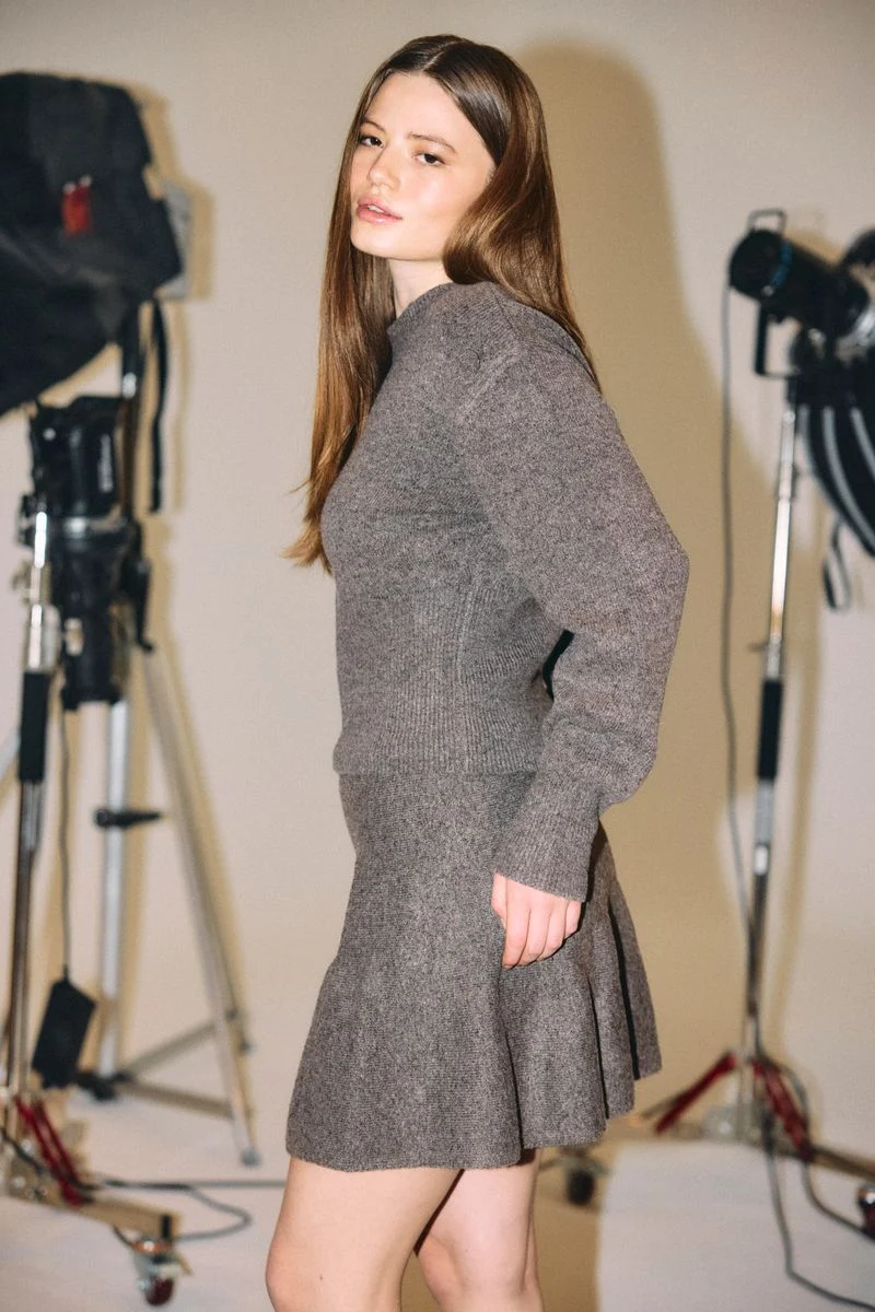 NMSLOAN L/S O-NECK KNIT NOOS