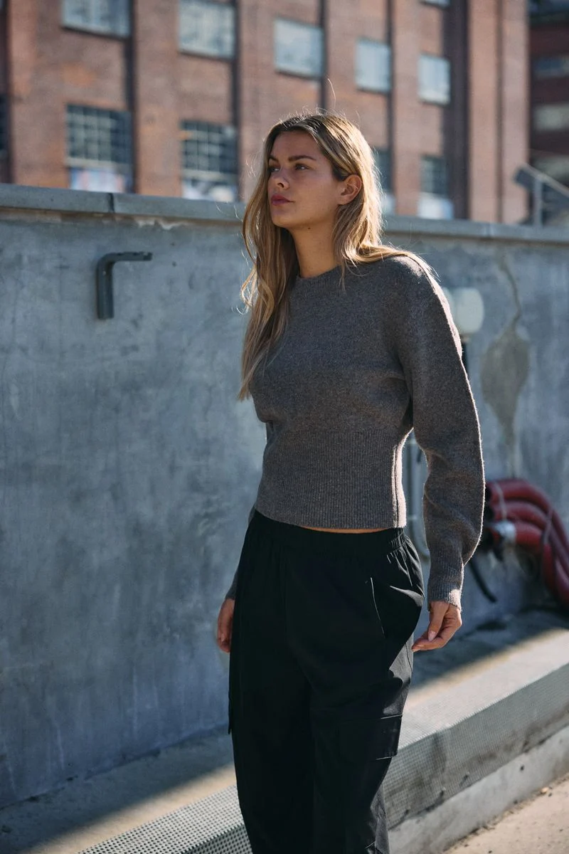 NMSLOAN L/S O-NECK KNIT NOOS