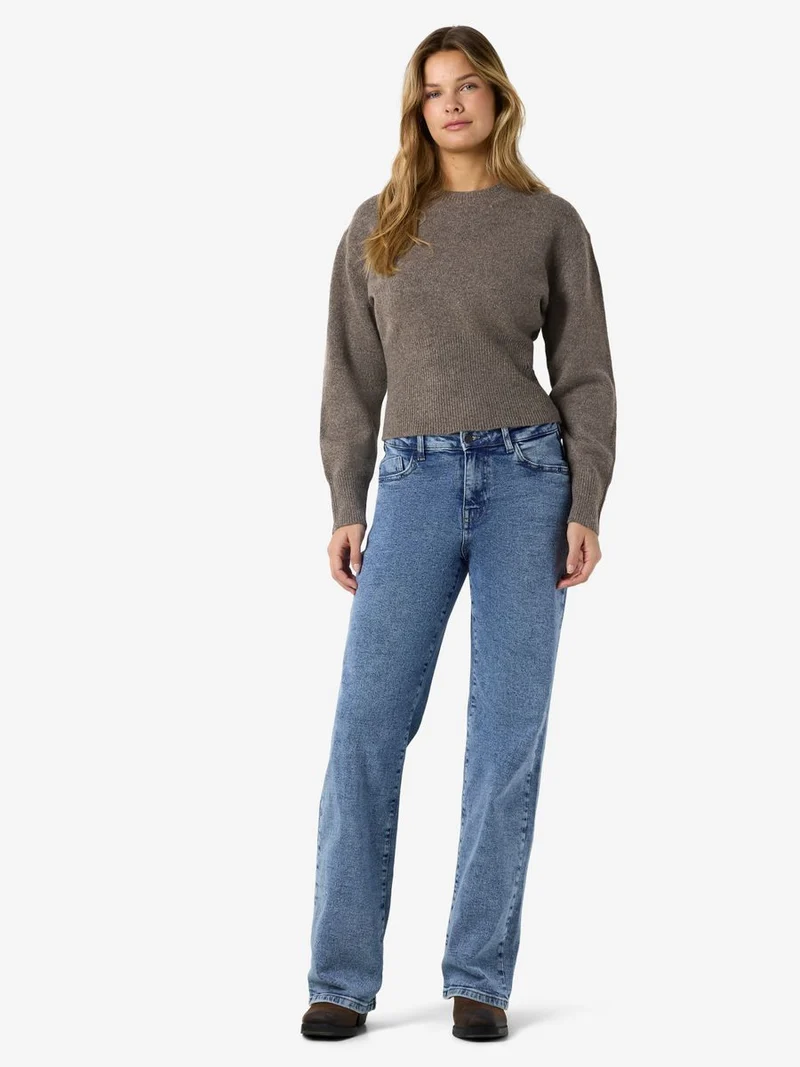 NMSLOAN L/S O-NECK KNIT NOOS