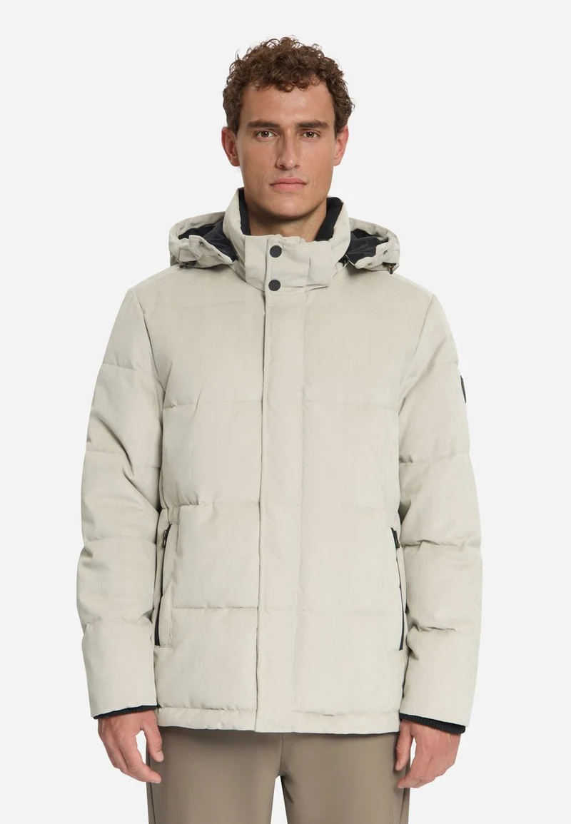 Jacket Medium Length Corduroy Hooded