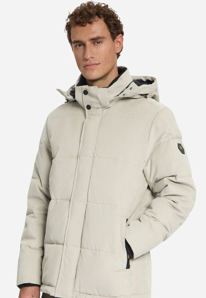 Jacket Medium Length Corduroy Hooded
