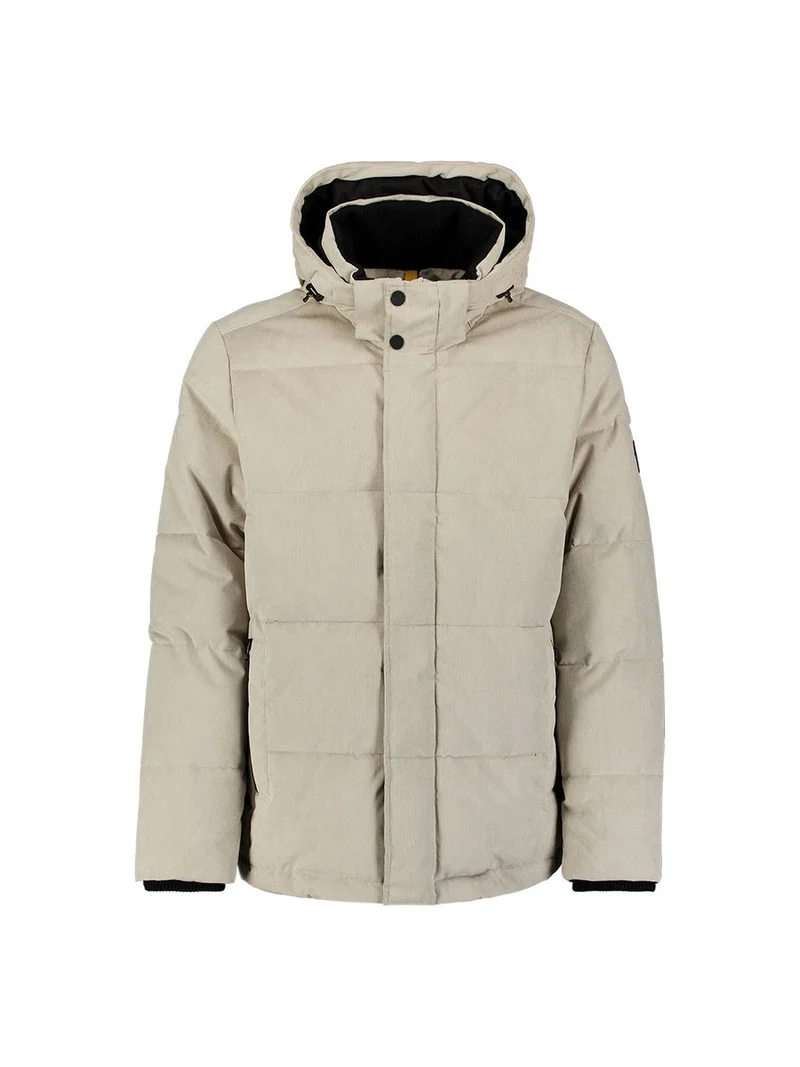 Jacket Medium Length Corduroy Hooded