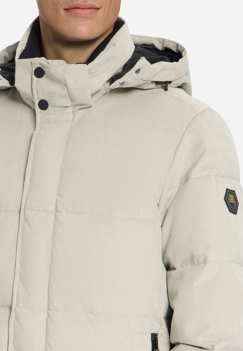 Jacket Medium Length Corduroy Hooded