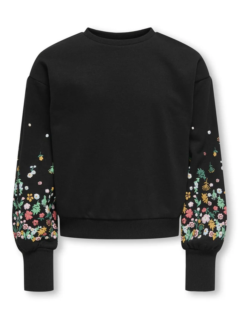 KOGBROOKE L/S O-NECK FLOWER SWT NOOS
