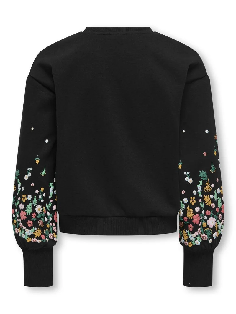 KOGBROOKE L/S O-NECK FLOWER SWT NOOS