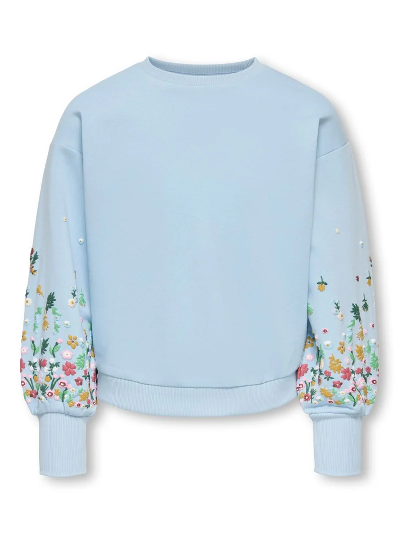 KOGBROOKE L/S O-NECK FLOWER SWT NOOS