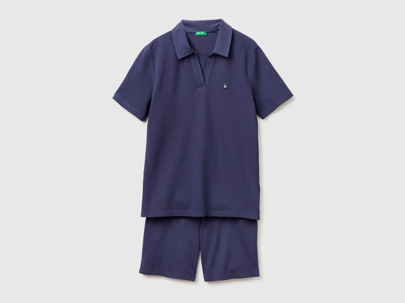 Pyjama mit Poloshirt