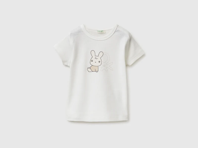 T-Shirt aus Bio-Baumwolle mit Logodruck
