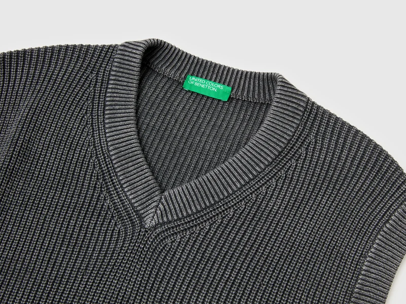 Stone-washed Regular Fit Weste