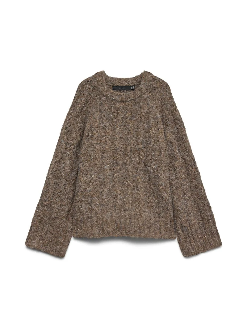 VMINGRID LS O-NECK CABLE PULLOVER BOO