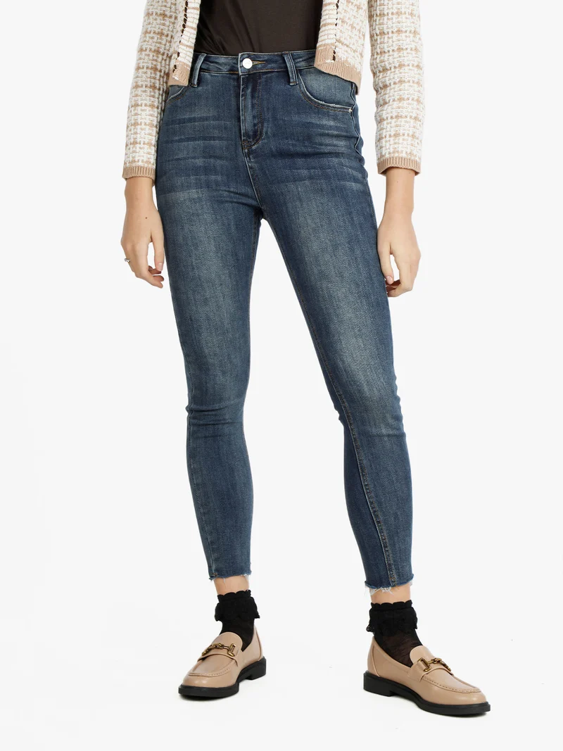 Jeans donna skinny a vita alta - jeans