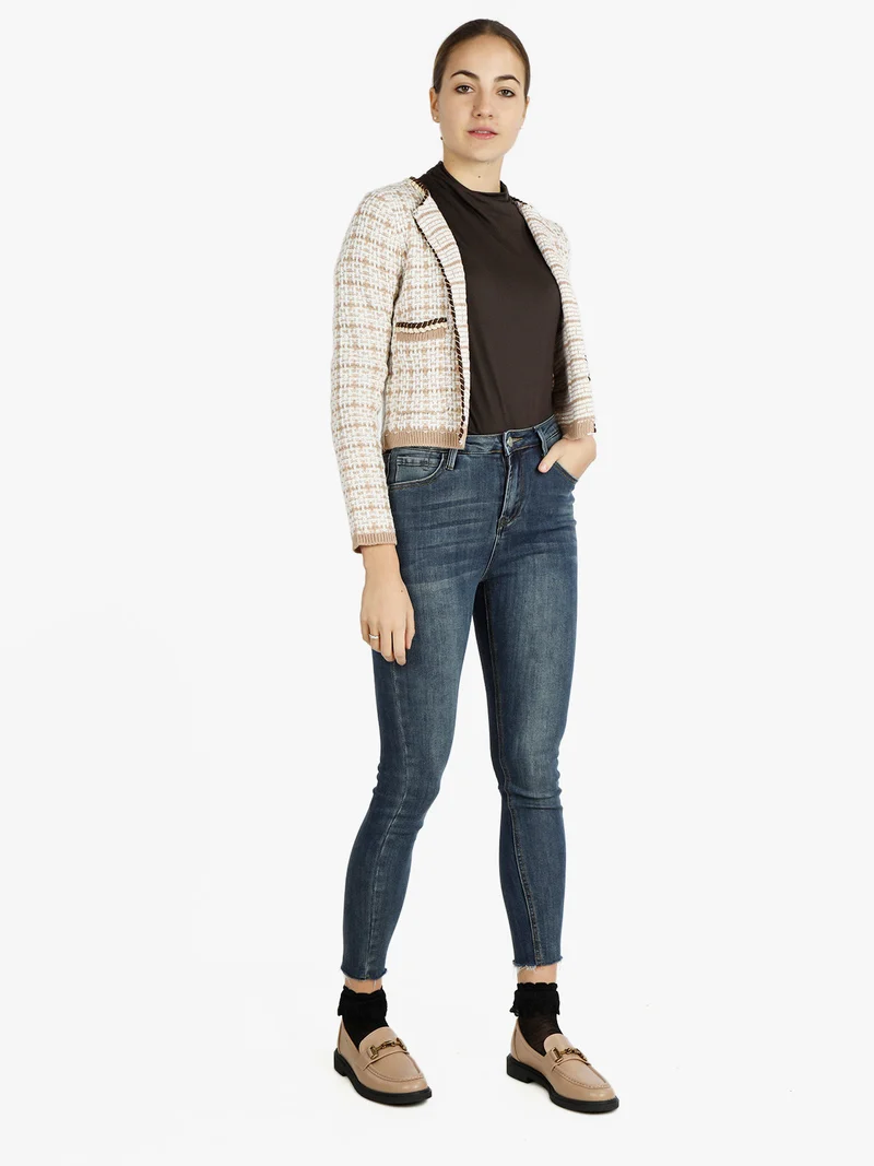 Jeans donna skinny a vita alta - jeans
