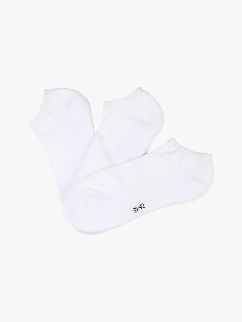 Confezione da 3 paia di salvapiede unisex - bianco
