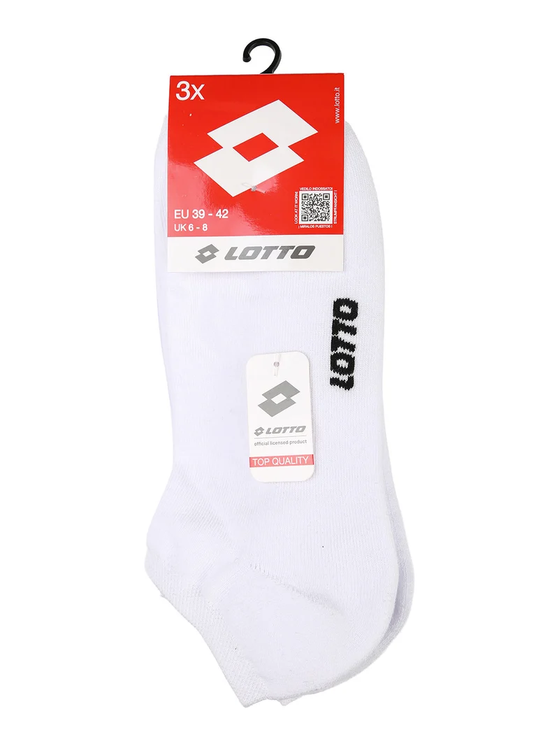 Confezione da 3 paia di salvapiede unisex - bianco